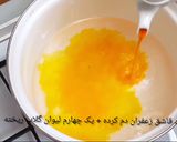 عکس مرحله 1 از دستور حلوا زعفرانی و کاکائویی