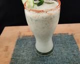 A picture of step 3 of Cool cucumber chaas.