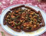 Une image de l'étape 10 de Merguez et légumes à l'orientale au citron confit et piments verts.