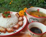 Hình bước làm 4 của món Cơm thịt một nắng nướng nồi chiên không dầu