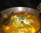 A picture of step 5 of Kadhai Paneer.