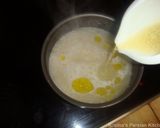 A picture of step 1 of Rice cake with vegetables.