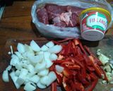 Foto del paso 1 de la receta: Cuadril con salsa Finlandia de jamón parmesano a la plancheta