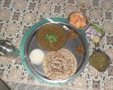 A picture of step 8 of Mirchi ki dal jawari ki Roti theccha.