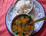 A picture of step 8 of Lauki Chana dal (no onion no garlic).