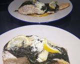 Foto del paso 4 de la receta Salmón cremoso en papillote con espinacas y gorgonzola