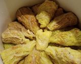 Töltött kelkáposzta gerslivel - diétás recept fázis 4 fotója