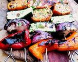 Grilled halloumi and vegetable skewers recipe step 7 photo