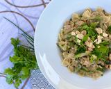 Une image de l'étape 4 de Farfalle aux asperges vertes et au thon.