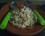 A picture of step 3 of Rice flakes snacks.