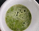 A picture of step 2 of Mint muskmelon smoothie.