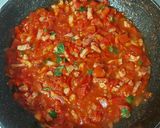 Foto del passaggio 4 della ricetta Pasta pomodori e pancetta