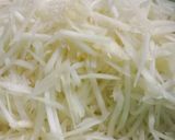 Foto langkah ke 2 dari resep Tumis Pepaya muda campur daun matel dan pakis (no santan).