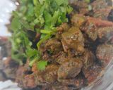 A picture of step 2 of Chatpata masala choliya.