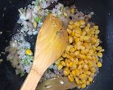 A picture of step 2 of Sweet corn Methi Pulao.