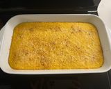 A picture of step 5 of Baked Polenta with Roasted Cherry Tomato Sauce and Italian Sausage.