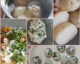 A picture of step 1 of Tricolour Dal kachori.
