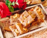 A picture of step 9 of (Khorak) winter special Sindhi Burfi (whole wheat flour sweet).