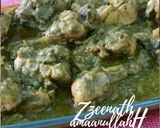 A picture of step 3 of Green Chicken Masala.