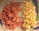 Salátakeverék sonkával és túróval recept fázis 2 fotója