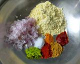 A picture of step 1 of Sattu Paratha.