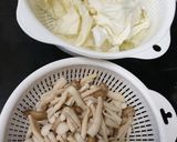 菇菇高麗菜素炊飯的食譜步驟1照片