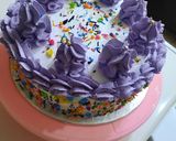 A picture of step 9 of Colourful cream cake.