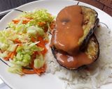 Foto del paso 11 de la receta: Berenjenas🍆rellenas de queso🧀con salsa estilo coreano🍚