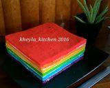 Foto langkah ke 13 dari resep Rainbow Cake Kukus Ny.Liem Super Lembut.