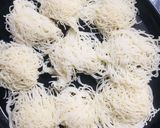 A picture of step 1 of Sama rice nool putu (idiyappam).