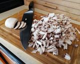 VEGÁN töltött karalábé kaporszósszal nyakonöntve recept fázis 4 fotója