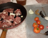 Foto del paso 1 de la receta: Cordero rallado con judías verdes y puré de patatas