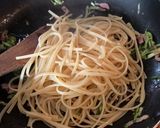 A picture of step 5 of Courgette and smoked bacon carbonara.