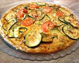 Une image de l'étape 6 de Tarte courgettes tomates jambon au Cook Expert.