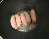 水煎香腸搭酸高麗菜的食譜步驟5照片