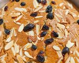 A picture of step 8 of Banana Suji Cake.