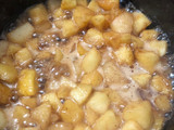 Crumble de avena, manzana y pera