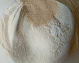 A picture of step 4 of Cinnamon Roll Bread (baking without an oven!).
