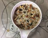 A picture of step 1 of Dry roast rice flakes mixture.