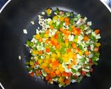A picture of step 3 of Veg Manchow Soup.