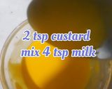 A picture of step 4 of Custard fruit tart.