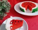 Cara Membuat Watermelon Pudding Cake Kue Pudding Semangka 9