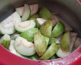 A picture of step 1 of Guava kadhi.