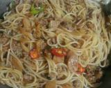 Spaghetti Goreng Daging Sapi ala Thia langkah memasak 5 foto