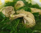 Hình bước làm 3 của món Canh rau má nấu gà