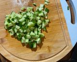 A picture of step 4 of Loaded Avocado Shrimp Salsa.