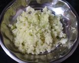 A picture of step 2 of Manchurian frankie roll.