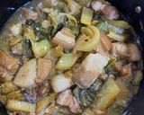 รูปขั้นตอนการทำที่ 4 ของ หมูสามชั้นตุ๋นผักกาดดอง