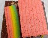 Foto langkah ke 9 dari resep Rainbow cake kukus.