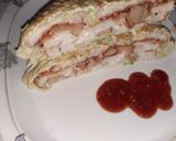 A picture of step 4 of Egg Lapaita Sandwich.